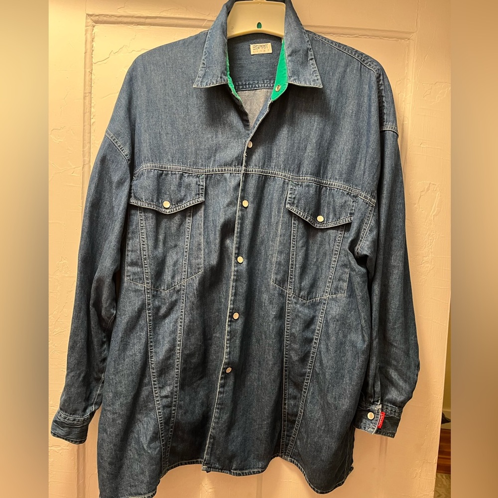 Vintage Esprit Dark Blue Denim Shirt
